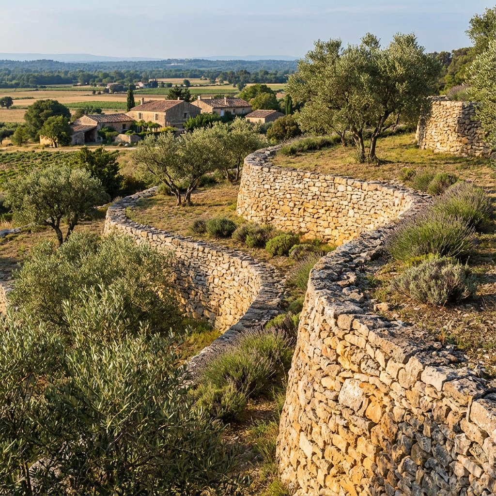 Restanque enrochement Alpilles